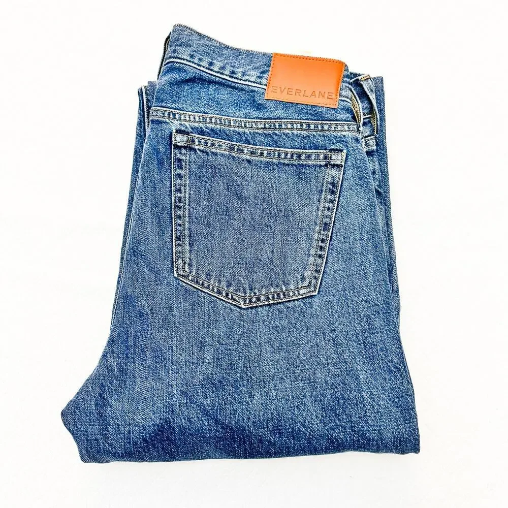 Everlane The 90's Loose Straight Jean Mid Rise Wide Leg Denim Jeans Size 29 x 32